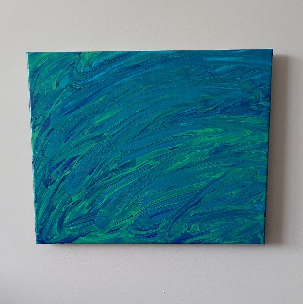 Water Collection 2022 "A" Original Paint Pour Painting